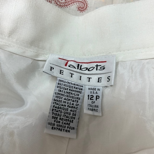 USA古着 80s~90s USA製 リネンレーヨン タック入サマー USA古着 80s~90s USA製 リネンレーヨン タック入サマー