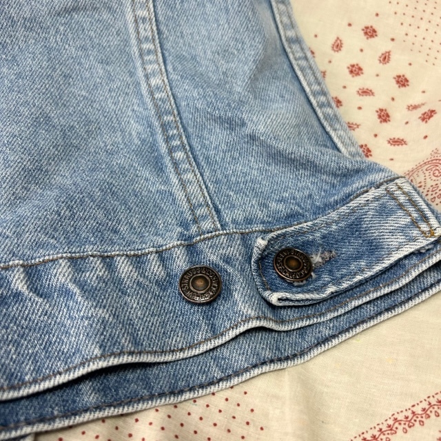 USA古着 80s USA製 Levis 706 カットオフデニムベスト boys 16 オールド ヴィンテージ リーバイス アメリカ古着　ポケット付 70706 ●65