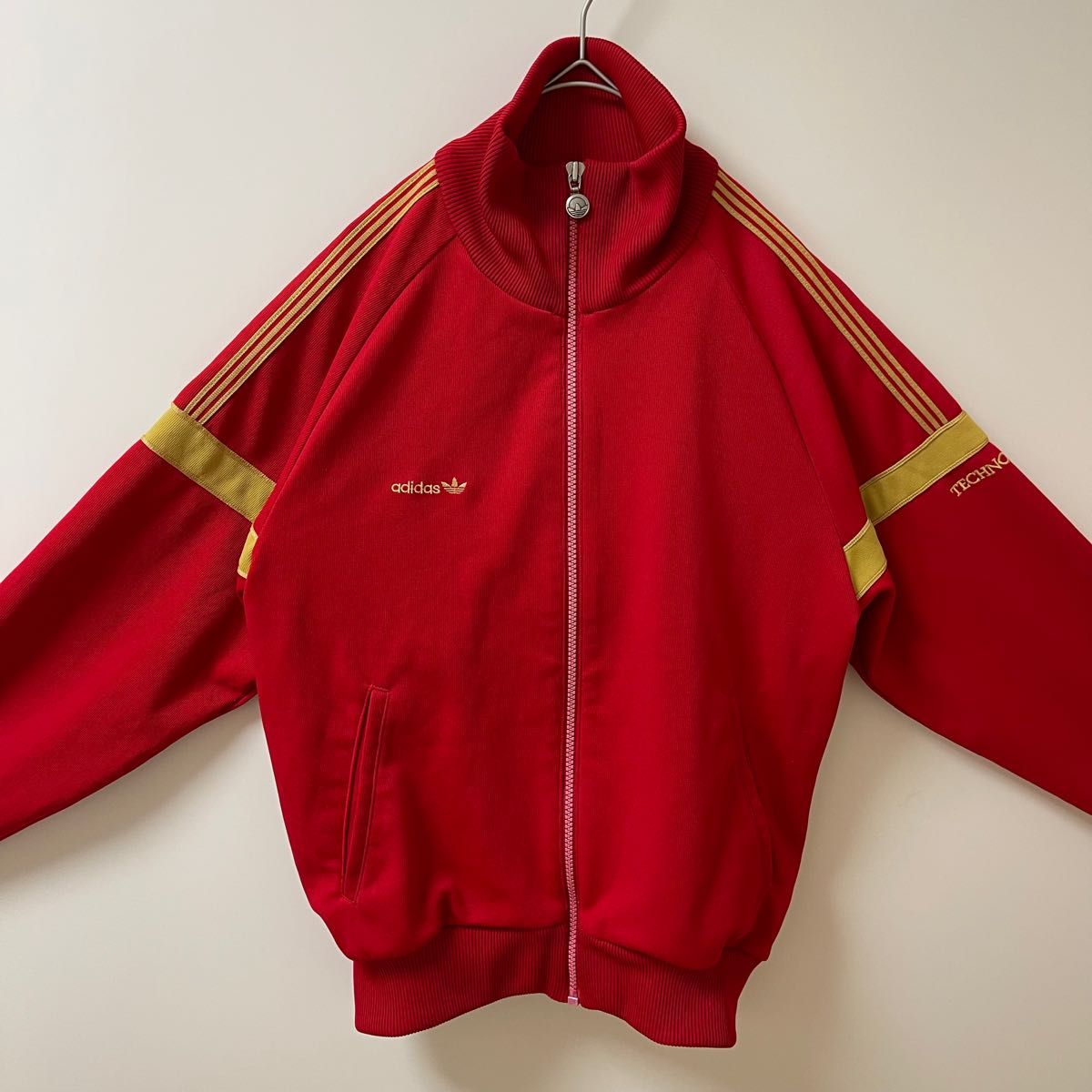 70s】 adidas トラックジャケット TECHNO ドイツ ビンテージ-