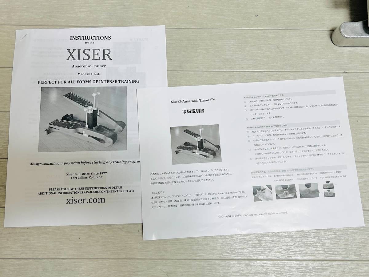 中古 X-iser Anaerobic Trainer エクサー プロ ステッパー トレーニング機器 ウォーキングマシン アルミ 油圧式 Xiser USA製の画像6