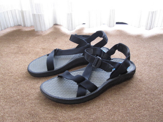 Teva テバ サンダル US10/28cm ブラック USEDキレイ キャンプ アウトドア_画像1