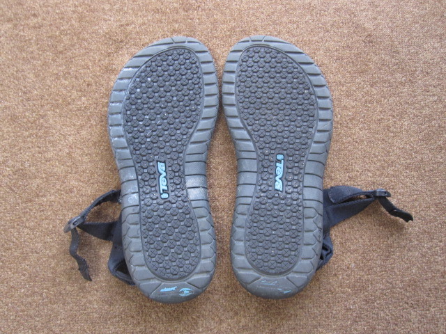 Teva テバ サンダル US10/28cm ブラック USEDキレイ キャンプ アウトドア_画像7