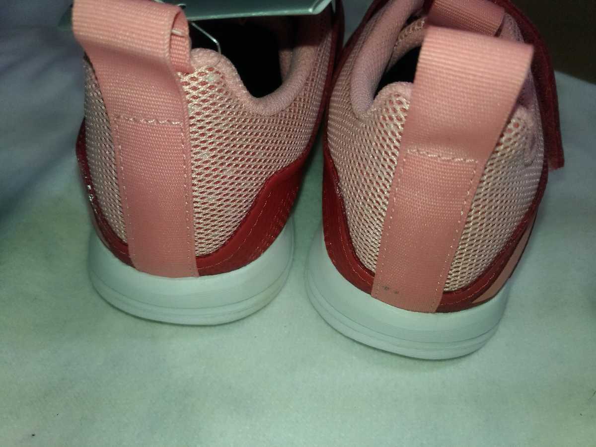  новый товар adidas Adidas lapida Flex EL k 21.5cm Junior розовый / красный липучка 