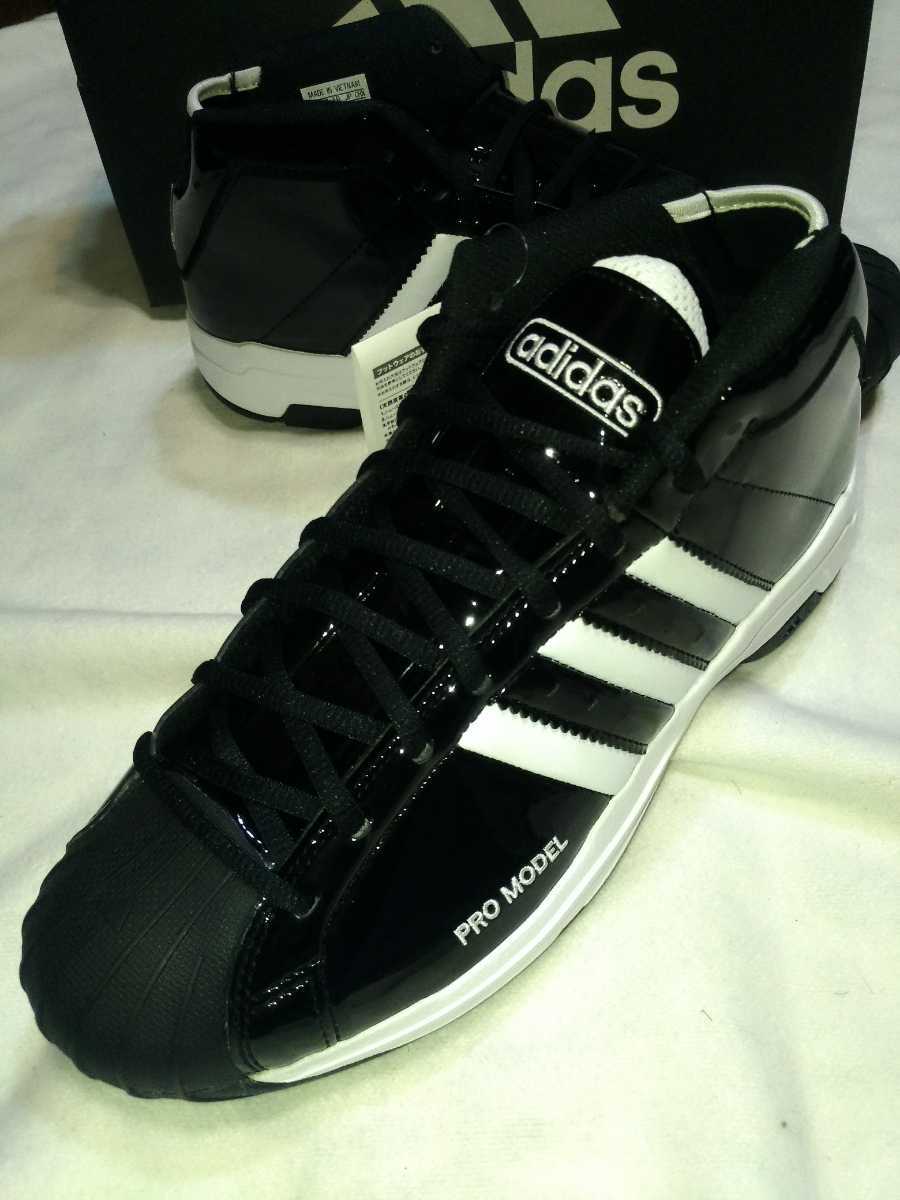  free shipping * dead!!2020 year of model new goods adidas PROMODEL 2G mid cut 26.5cm black x white pa tent ( lustre ) promo Dell SS2G