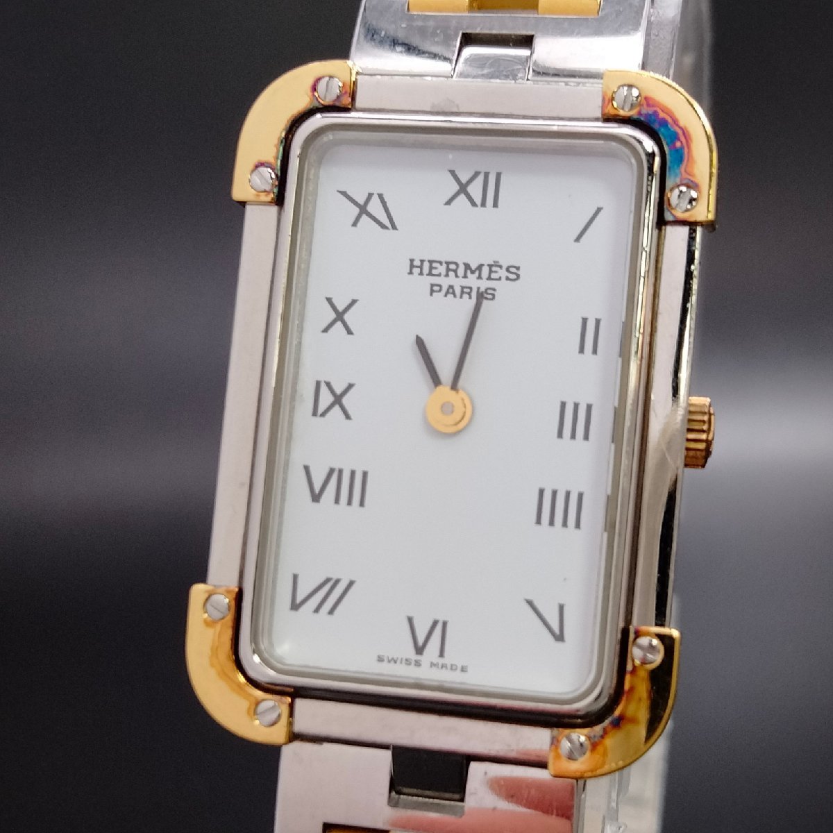 セール価格公式 【正規店にてオーバーホール済み】HERMES 保証付 クロ