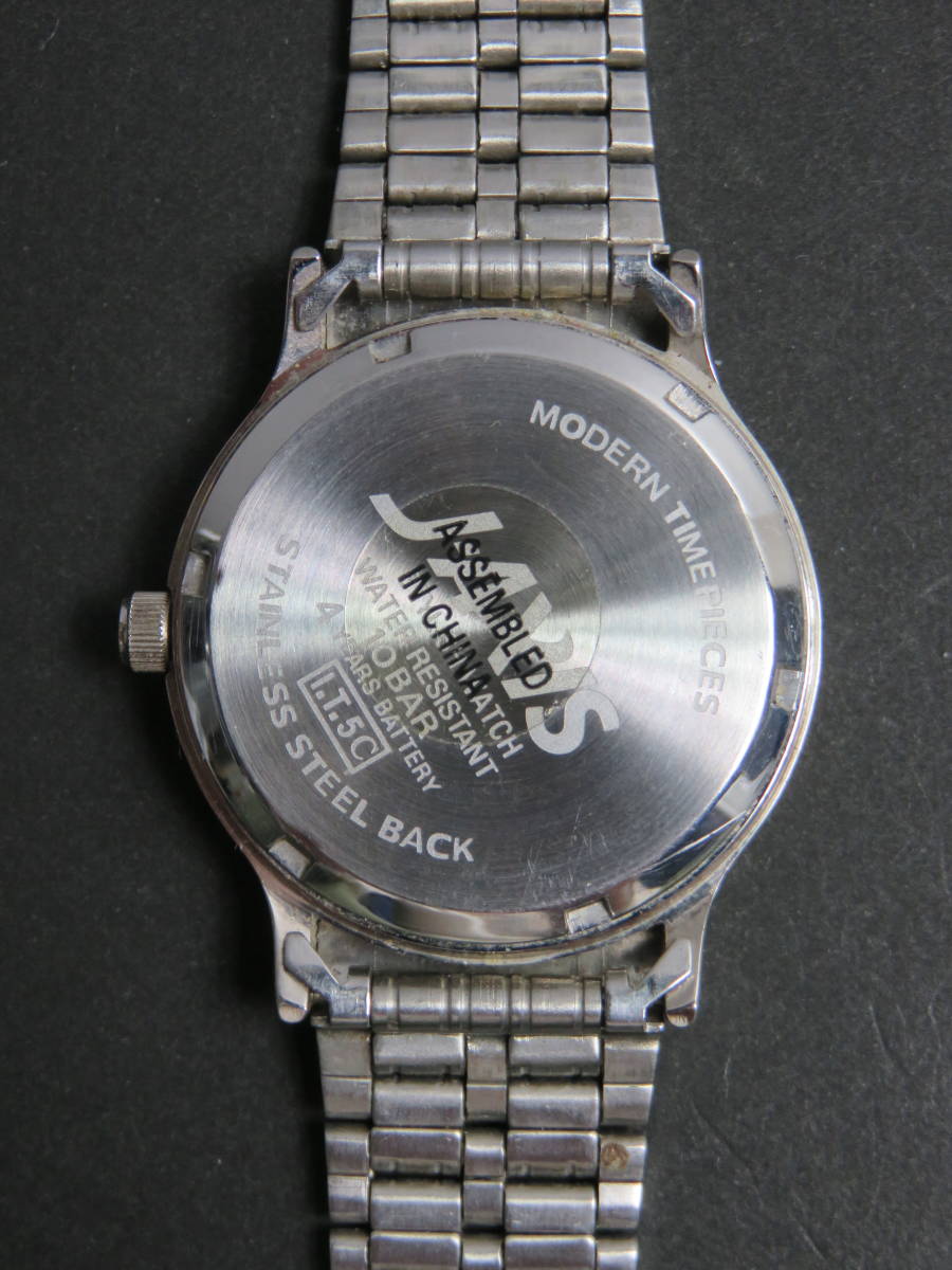 美品 JAXIS スクリプト SCRIPT クォーツ 3針 男性用 メンズ 腕時計 U939 稼働品_画像5