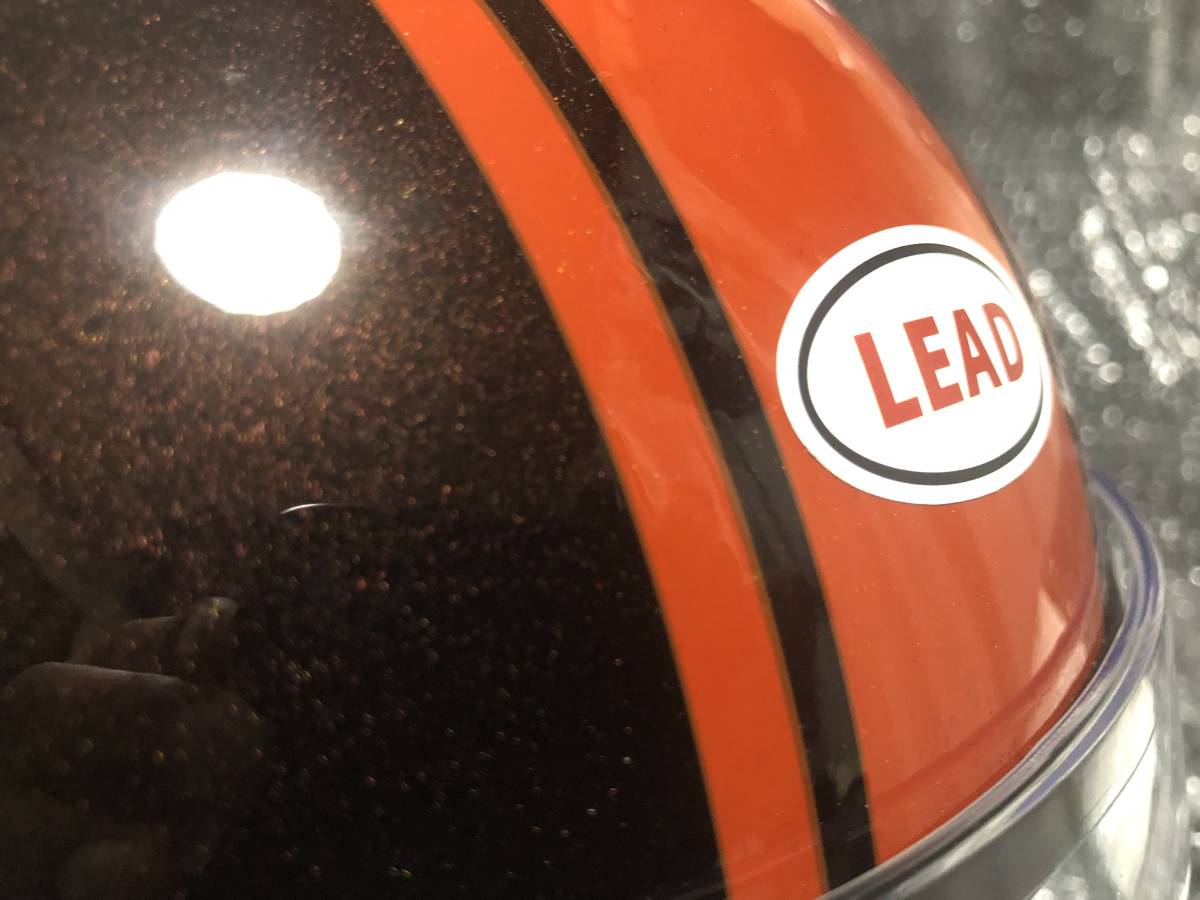 LEADリード工業 火の玉カラー ヘルメット200個限定 新品未使用 RX-100R