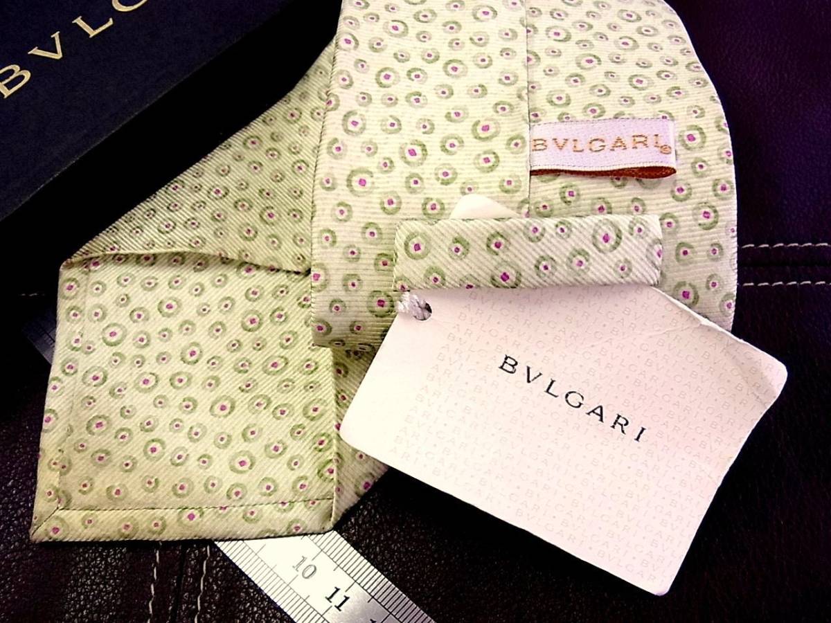 【在庫処分セール】5-7851z■【BVLGARI】ブルガリ 「最高級セッテピエゲ」 ネクタイ_画像2