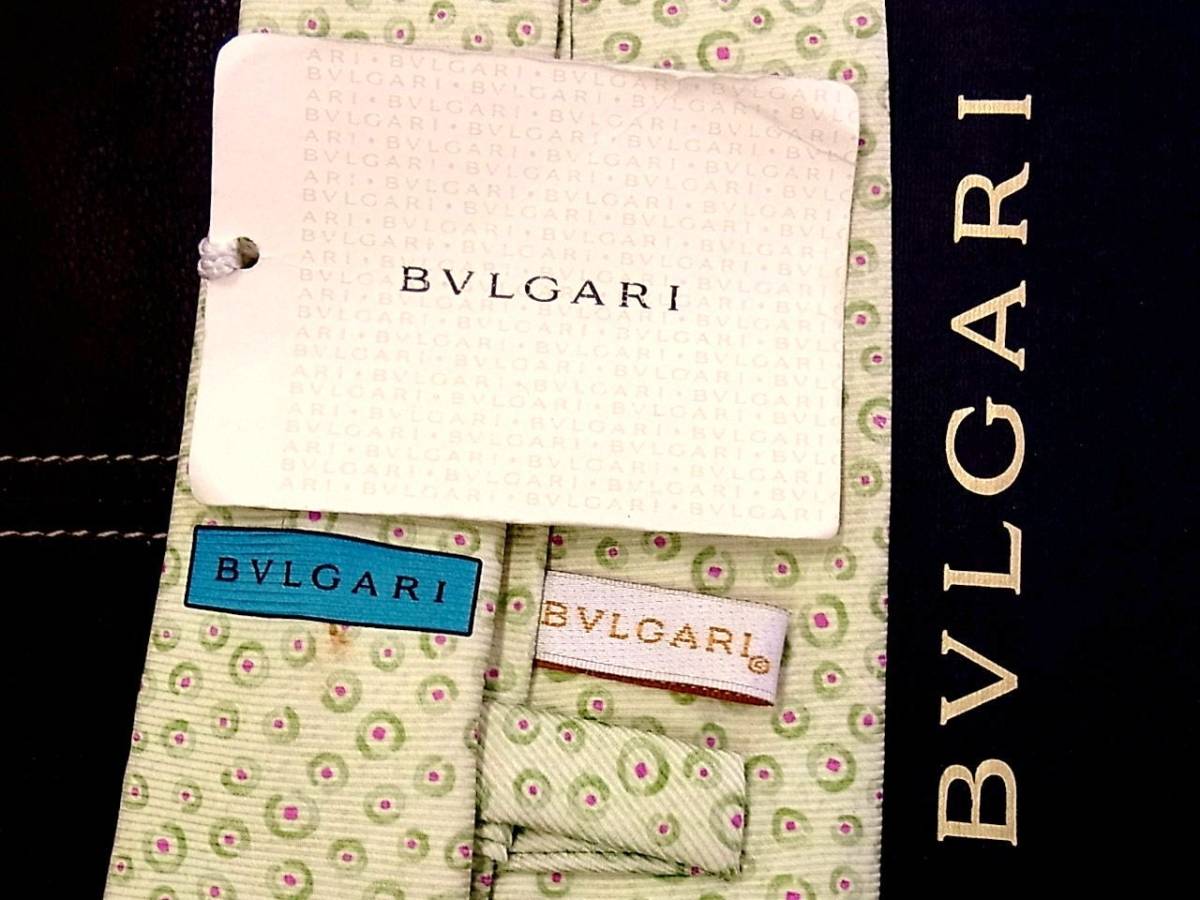 【在庫処分セール】5-7851z■【BVLGARI】ブルガリ 「最高級セッテピエゲ」 ネクタイ_画像3