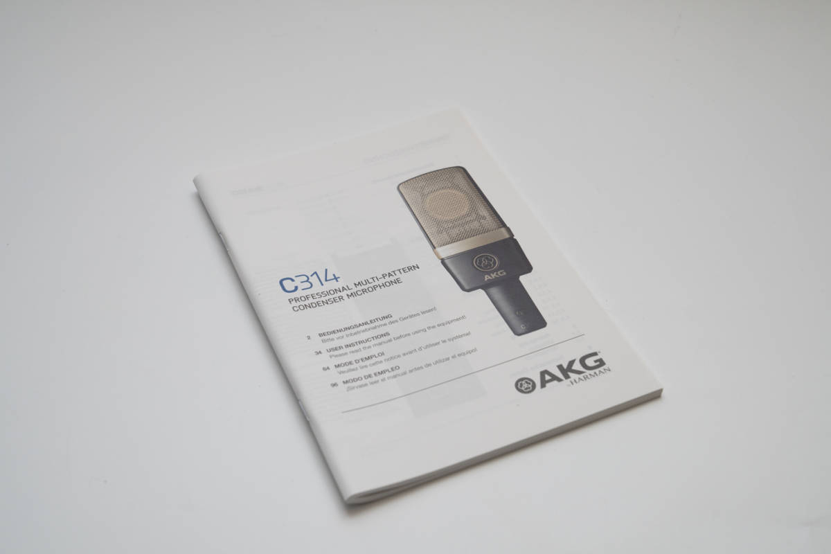 美品 AKG C314(C414XLSと同じダイアフラム搭載) | inmano.com.br