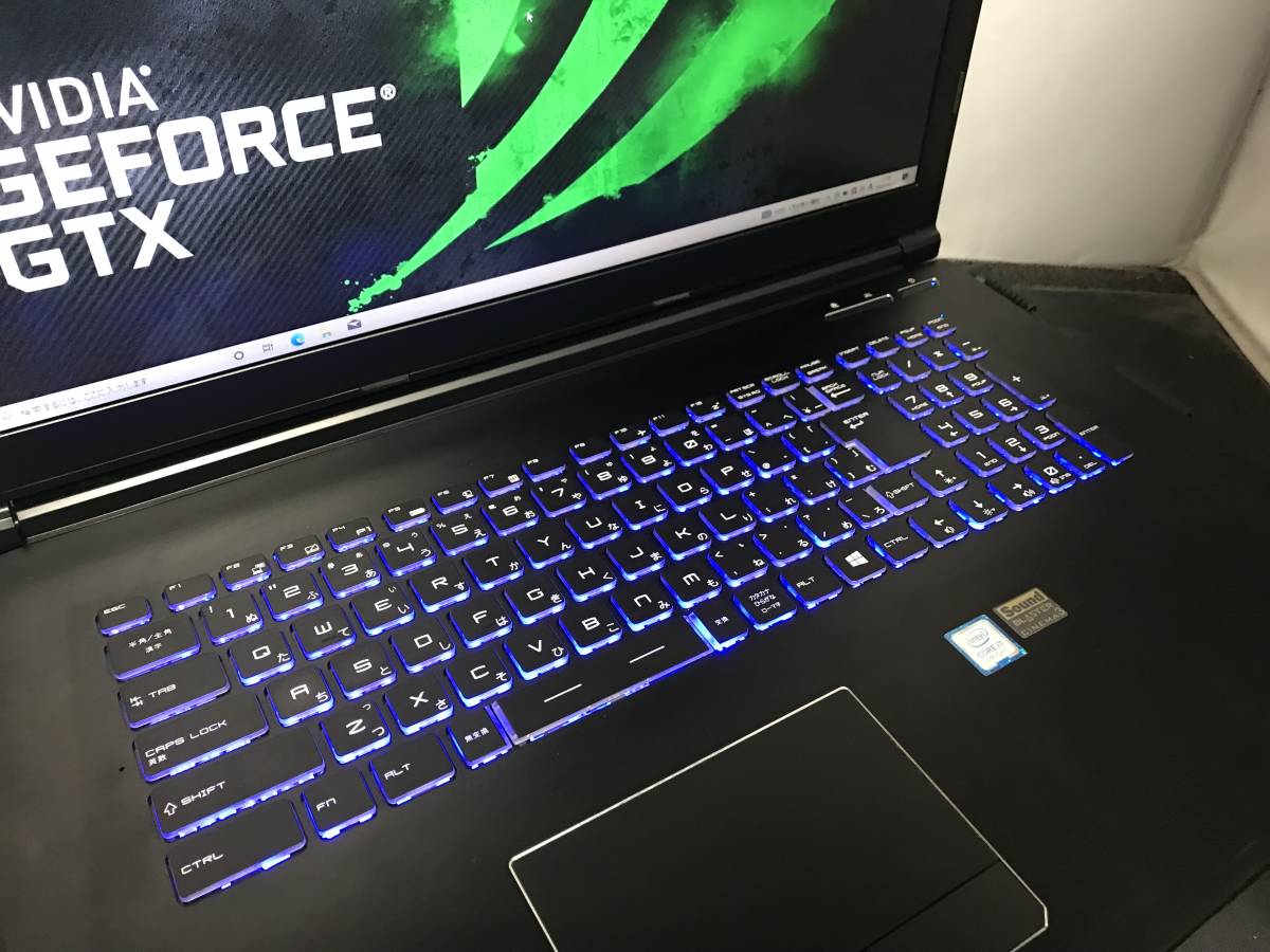 大画面17インチ GTX1060搭載 ゲーミングノート i7-7700HQ/16GBメモリ