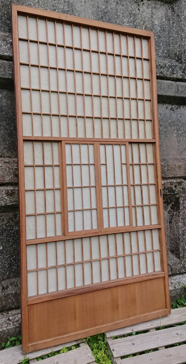 アンティーク　ふすま　障子　昭和レトロ　古民具　DIY 建具 引き取り　W-1839