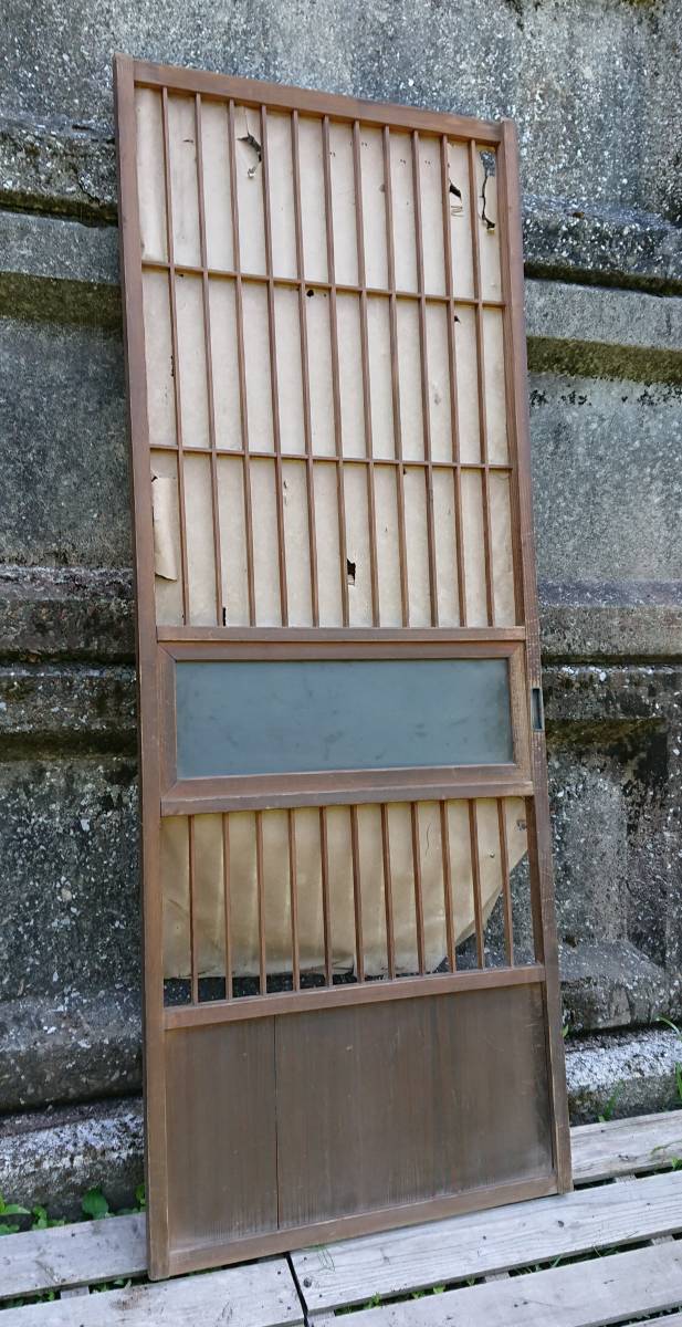 アンティーク　　ふすま　障子　昭和　レトロ　古民具　DIY 建具 引き取り　W-1861