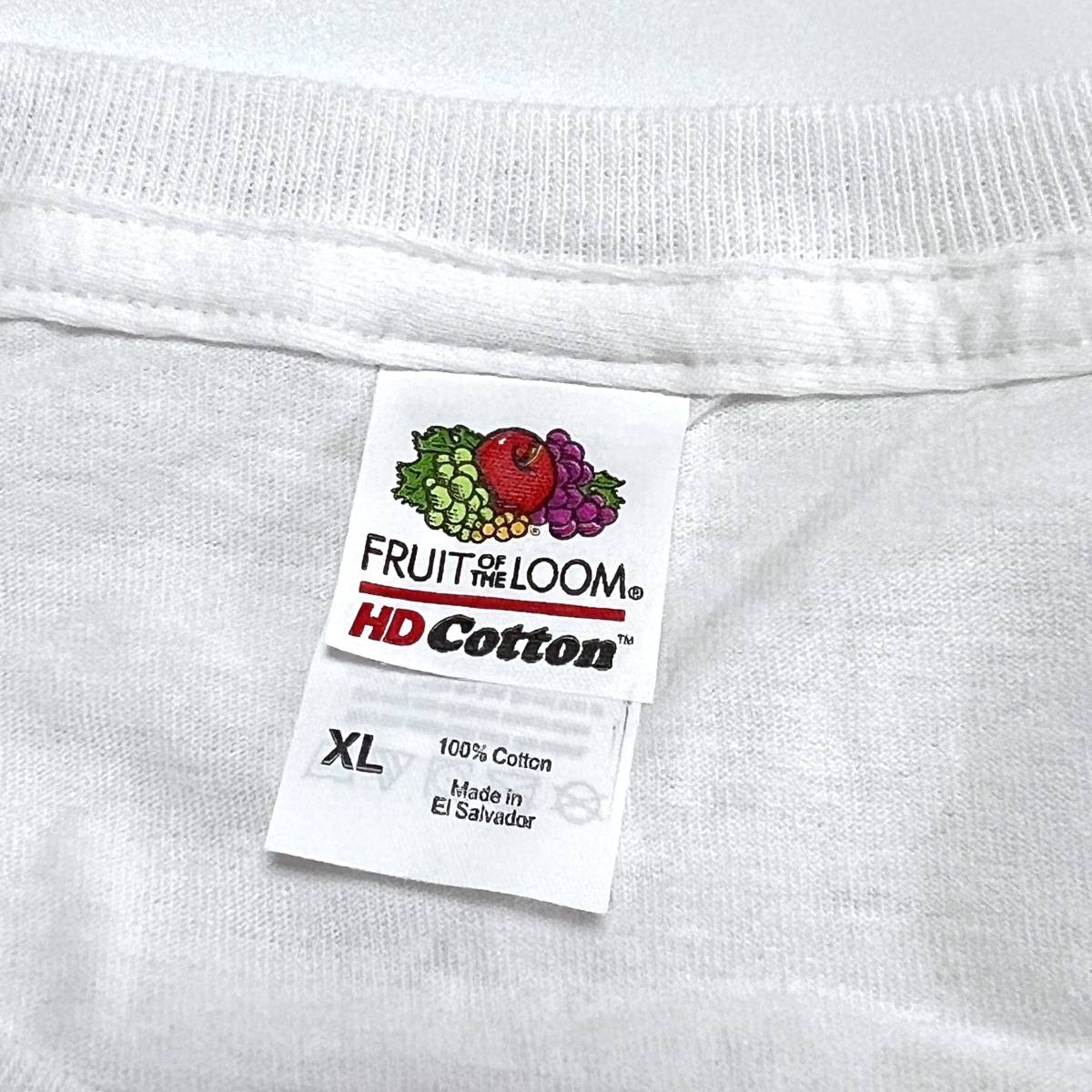 訳あり 2枚セット FRUIT OF THE LOOM 長袖 Tシャツ XL ネイビー ホワイト フルーツオブザルーム ロンT 大きいサイズ 卸売 未使用 #noca0114_画像6