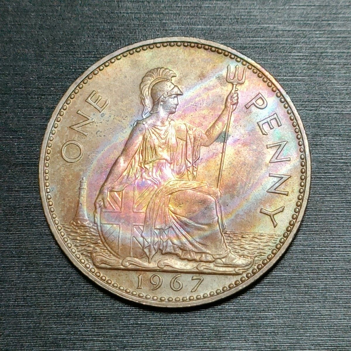 1967 Elizabeth II One Penny