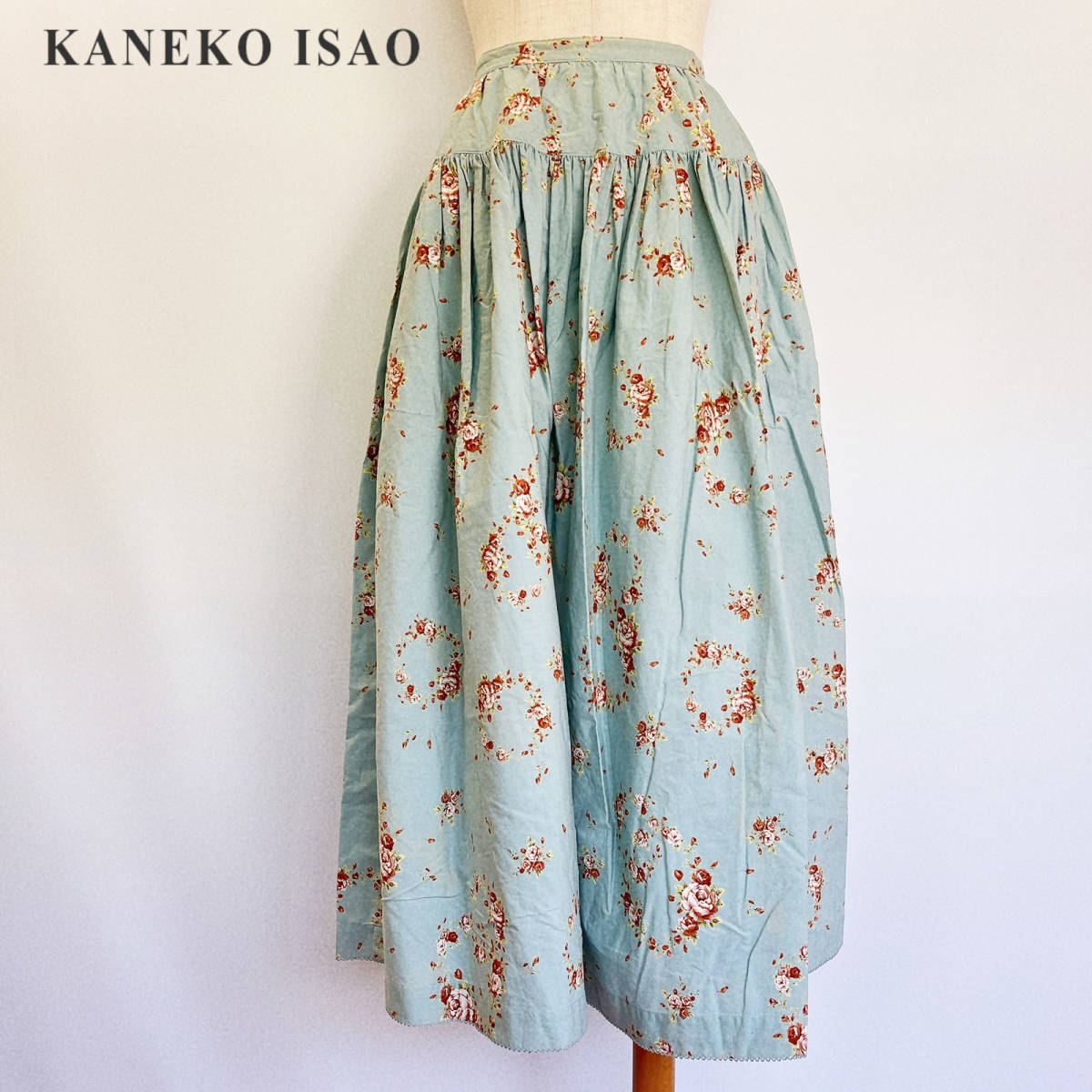 送料無料【KANEKO ISAO】ロングスカート/総柄/花柄 カネコイサオ