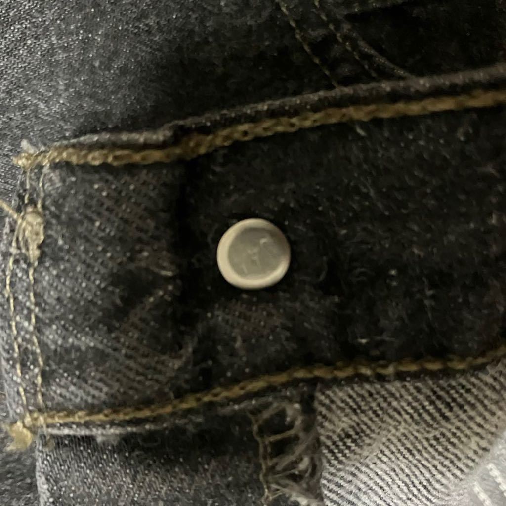90s Levis 501 USA製 デニムパンツ ブラック先染め W38 黒 ビンテージ