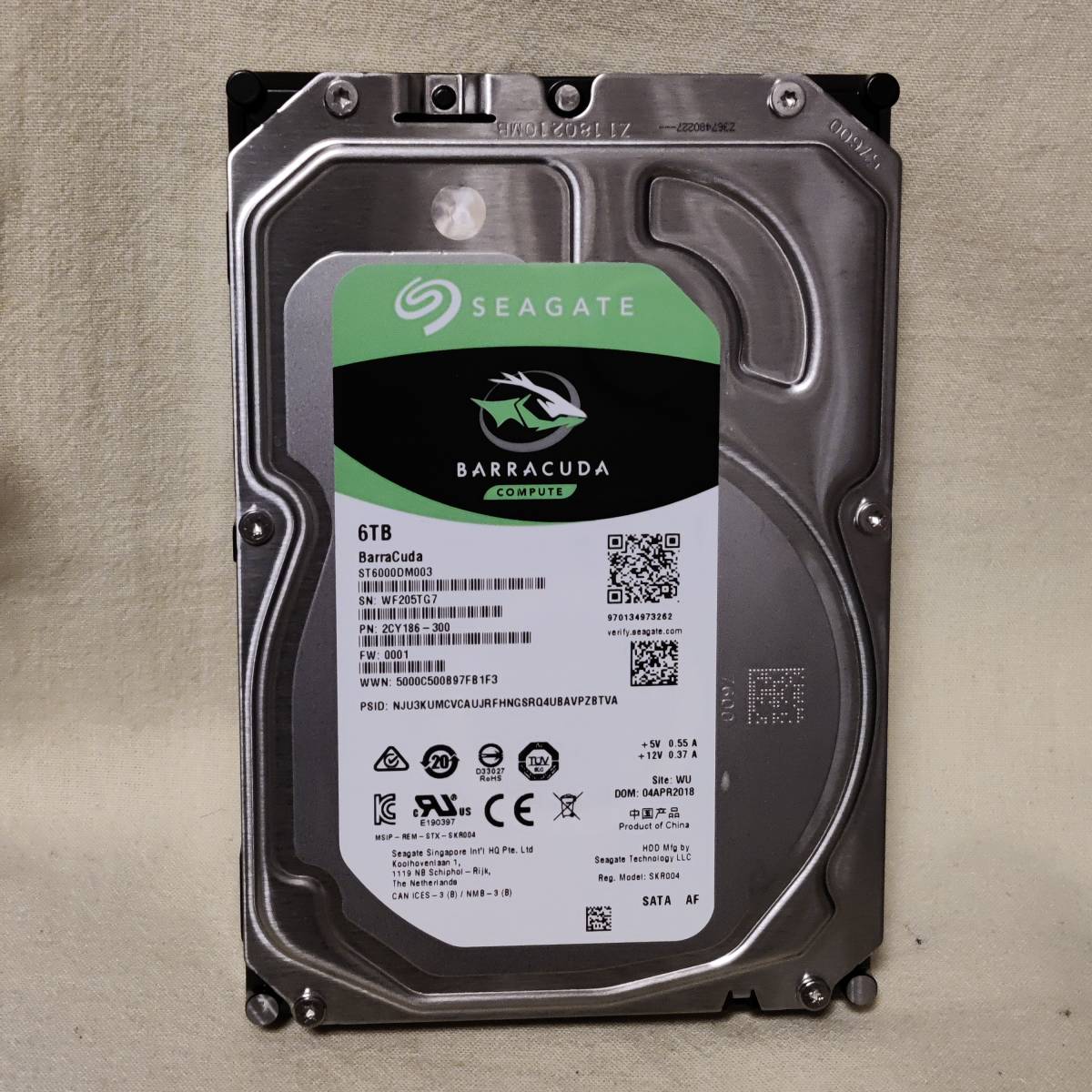 未開封 Seagate BarraCuda 内蔵ハードディスク 6TB HDD - 通販