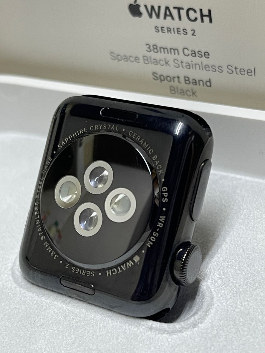 Apple Watch Series 2 / 38mm スペースブラック ステンレスケース (MP4D2J/A) アップルウォッチ