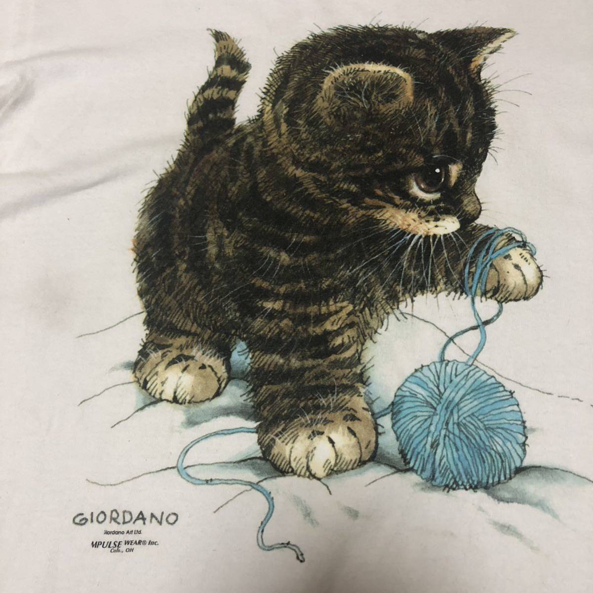 美品 90s00s 子猫 グラフィック Tシャツ Ｍ_画像6