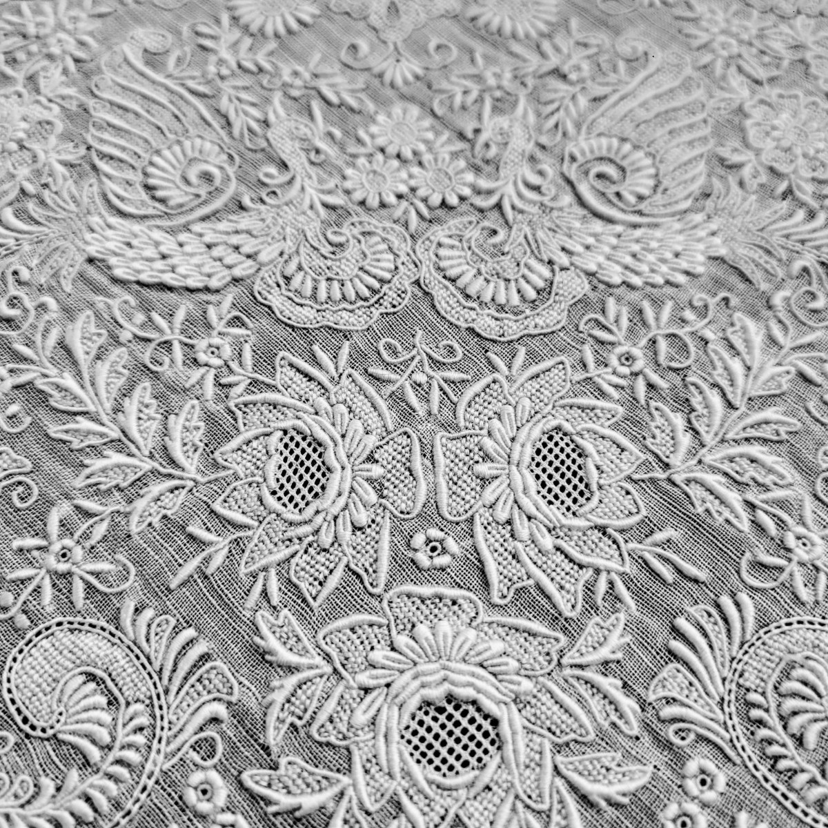 スワトウ 鳳凰 刺繍 ハンカチ 約29cm 汕頭 swatow | noonanwaste.com