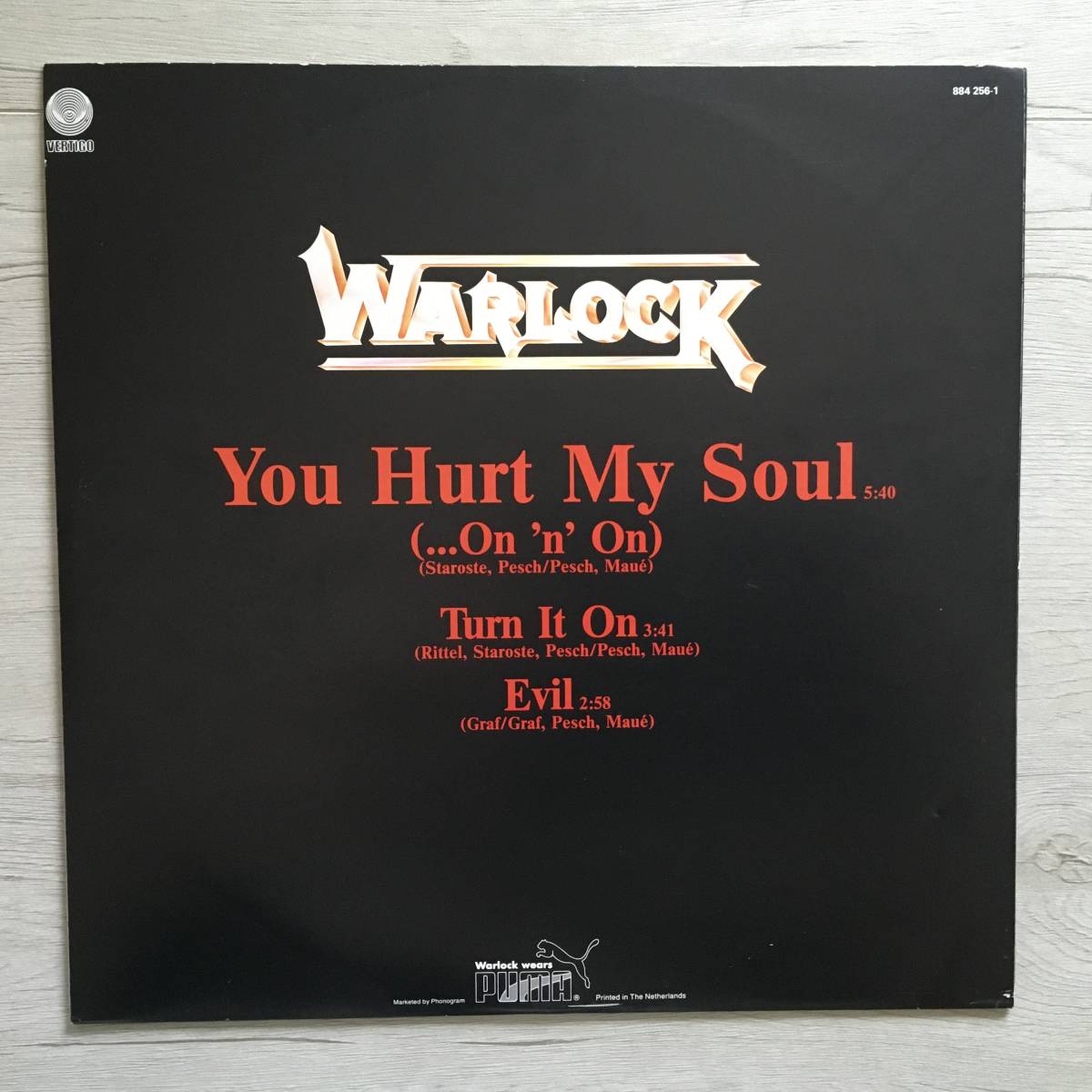 WARLOCK YOU HURTS MY SOUL オランダ盤_画像2