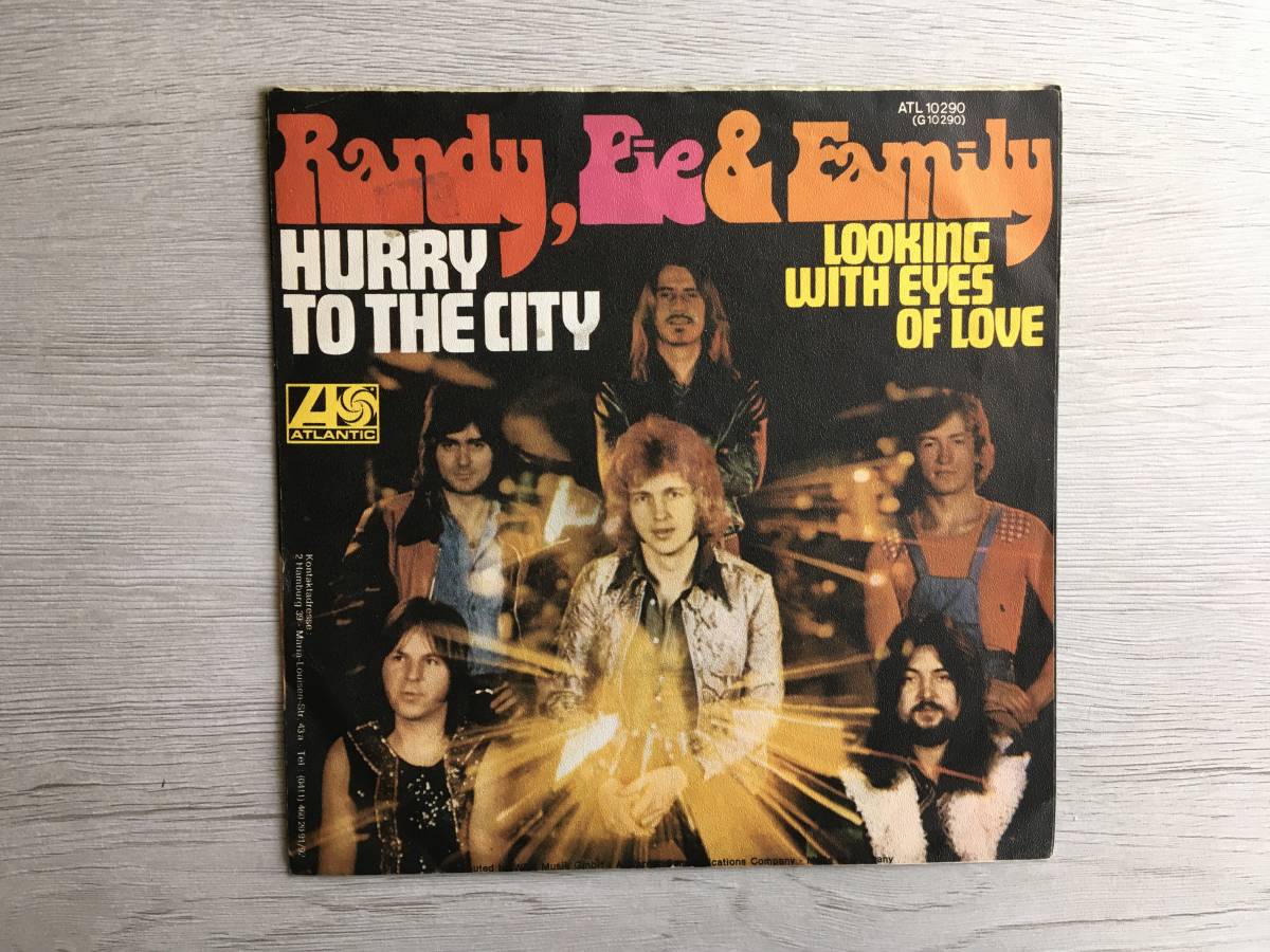 RANDY,PIE & FAMILY HURRY TO THE CITY ドイツ盤　RITCHIE BLACKMORE _画像2