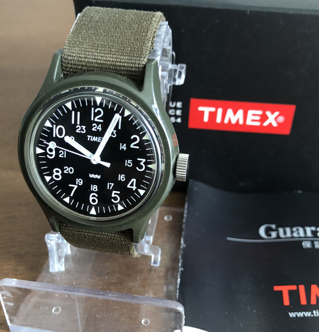 TIMEX CAMPER 黒 OLIVE グリーン 時計 オリジナル キャンパー コラボ 