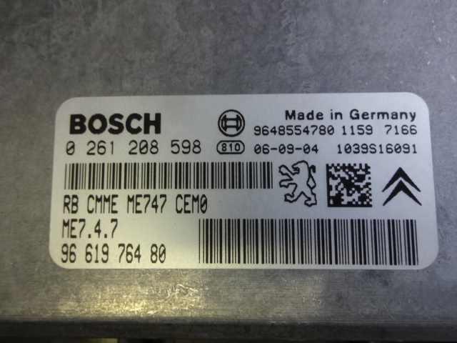 3361 Citroen C5 X3XFU engine computer -CPU ECU Bosch 0 261 208 598 / 96 619 764 80