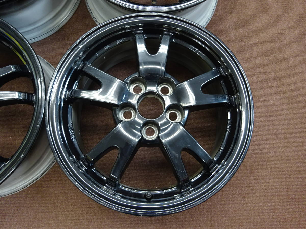 A-24 トヨタ ３０プリウス 純正 （黒） 15×6J ET45 PCD100 5H 4本 人気商品 ＴＯＹＯＴＡ カルディナ ウィッシュ 等に是非 ！の画像2