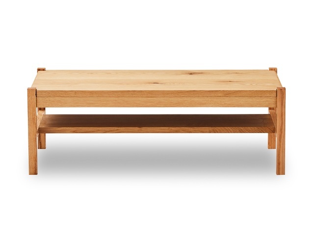 リビングテーブル オーク おしゃれ 北欧 センターテーブル 脚付き 天然木 木製 国産 シンプル モダン ローテーブル OAK