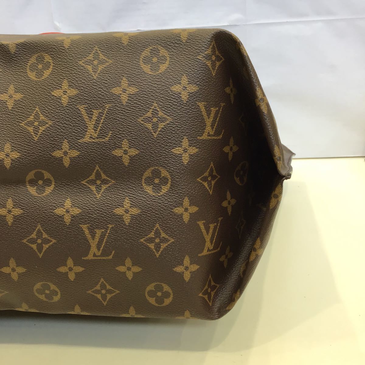 【LOUIS VUITTON ルイヴィトン】M55174 オールインMM モノグラム トートバッグ ブラウン レザー 2305oki_画像4