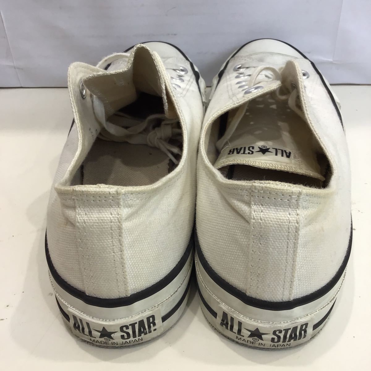 【CONVERSE コンバース】6EH01 日本製 ALL STAR オールスター ホワイト レザー 2305okiの画像4