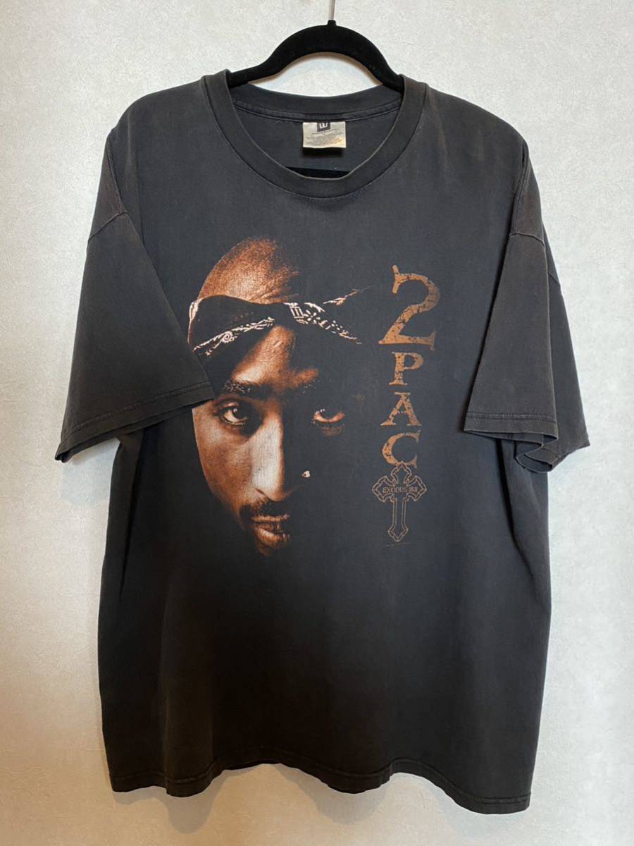 1998年 2PAC XL ビンテージ Tシャツ 黒 マキャベリ TUPAC RAP TEE FEAR