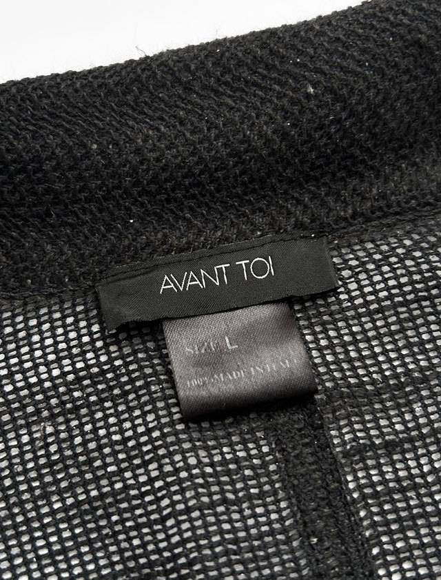 AVANT TOI アヴァントワ リネン × コットン デザイン カーディガン