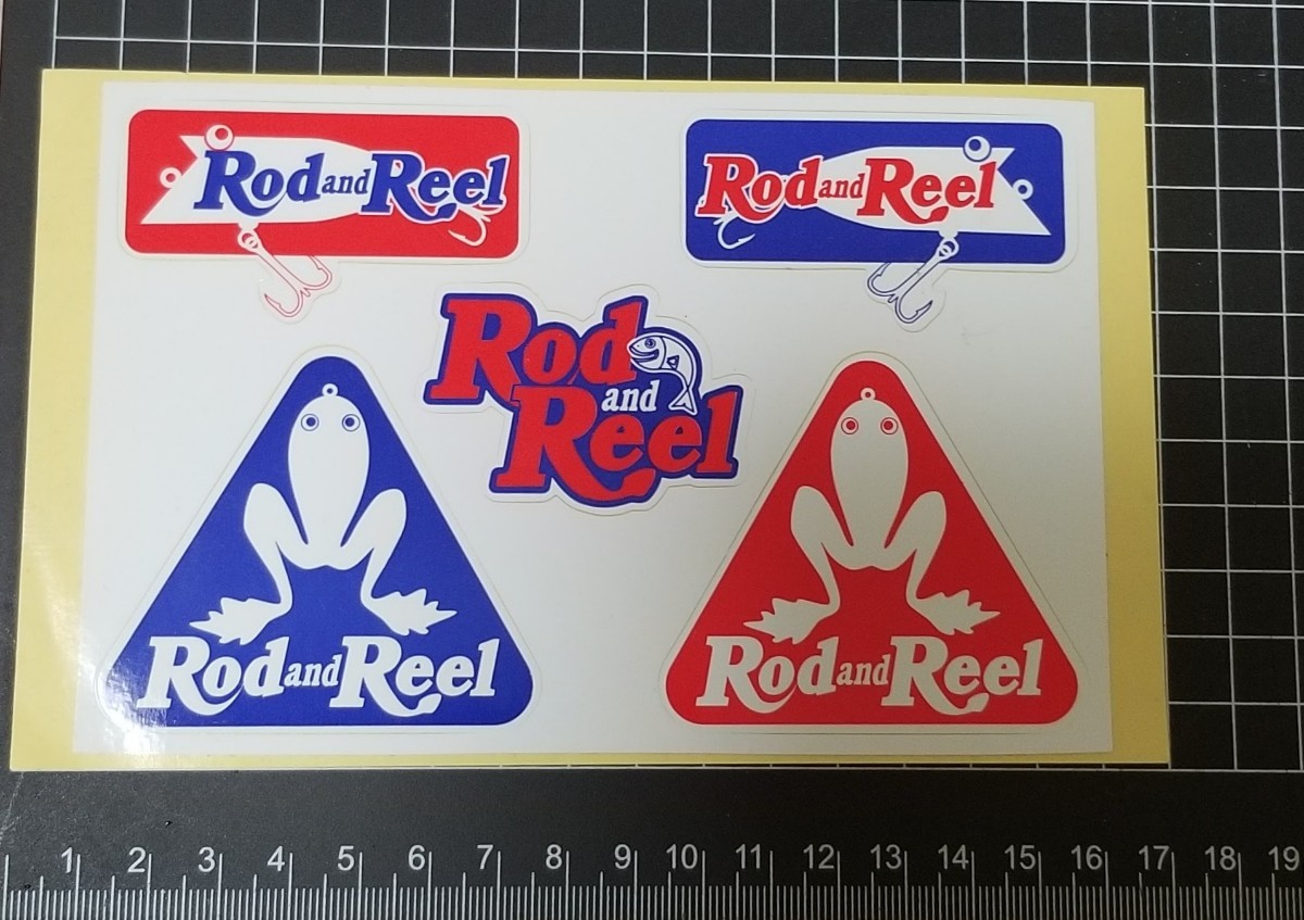 廃刊 Rod&Reel 雑誌ロドリー ロッド&リール ステッカー シール/ルアー　フライ Lure Fry old magazine Frog Top Water_画像2