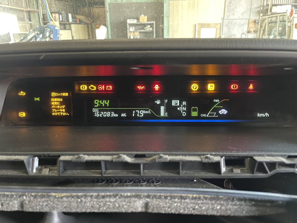 トヨタ プリウスα DAA-ZVW41W 純正スピードメーターパネル 走行距離162083km 769166-980 83800-47580の画像8