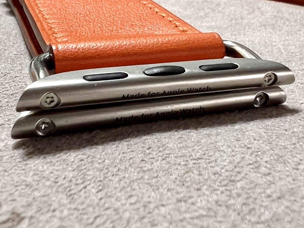 ☆ 未使用に近い ☆ Apple watch HERMES アトラージュ オレンジ レザー