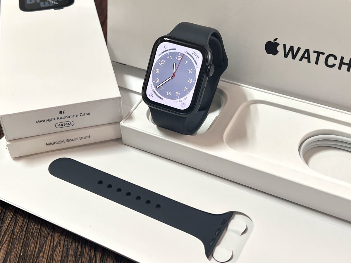 Apple Watch SE 第二世代（SE2）44mm おまけセット - 携帯電話