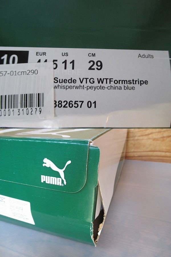 29cm Suede VTG WT Formstripe スウェードヴィンテージ WT フォームストリップ 起毛 レザー 天然皮革 本革 382657 01_画像9