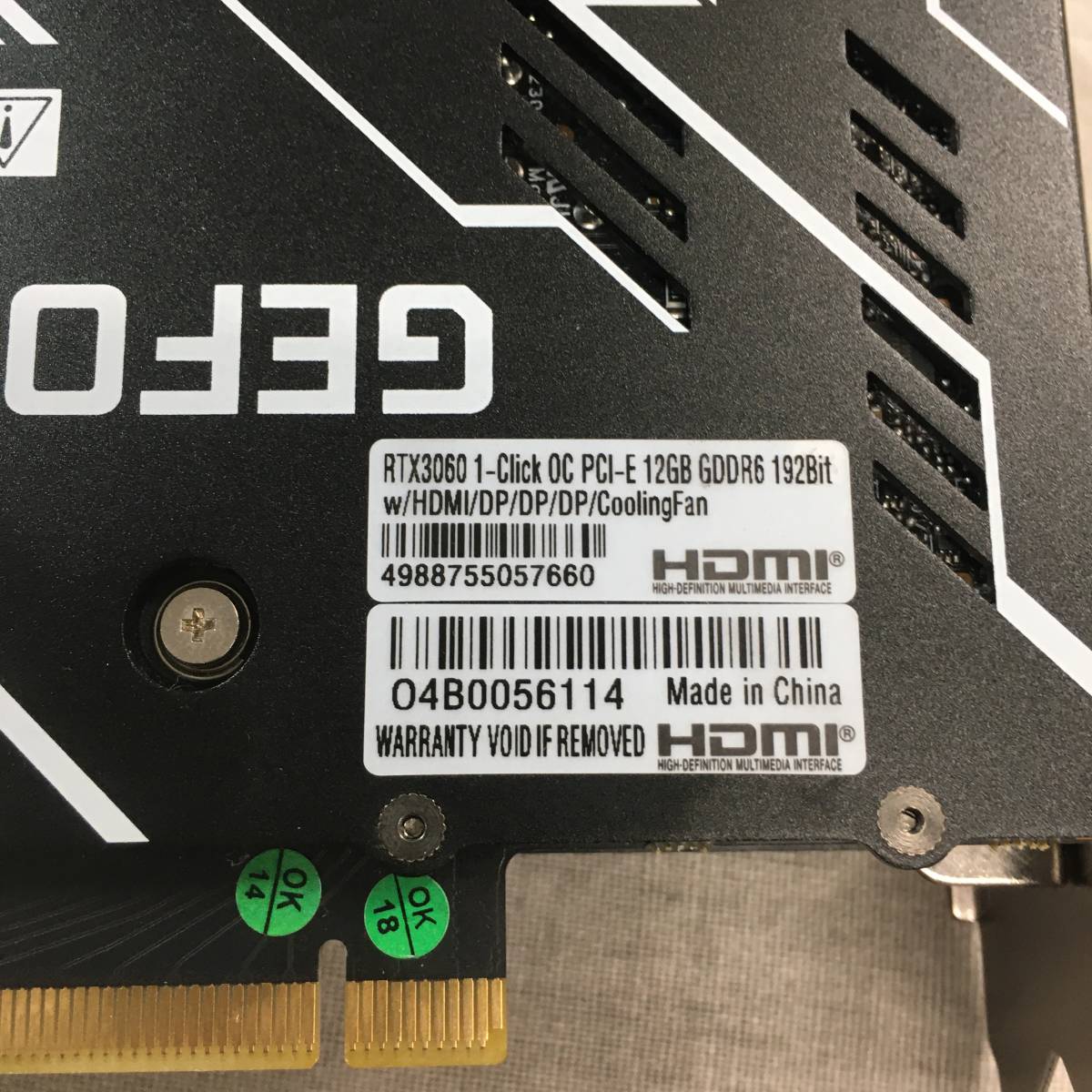 玄人志向　NVIDIA GeForce RTX3060  GDDR6 12GB