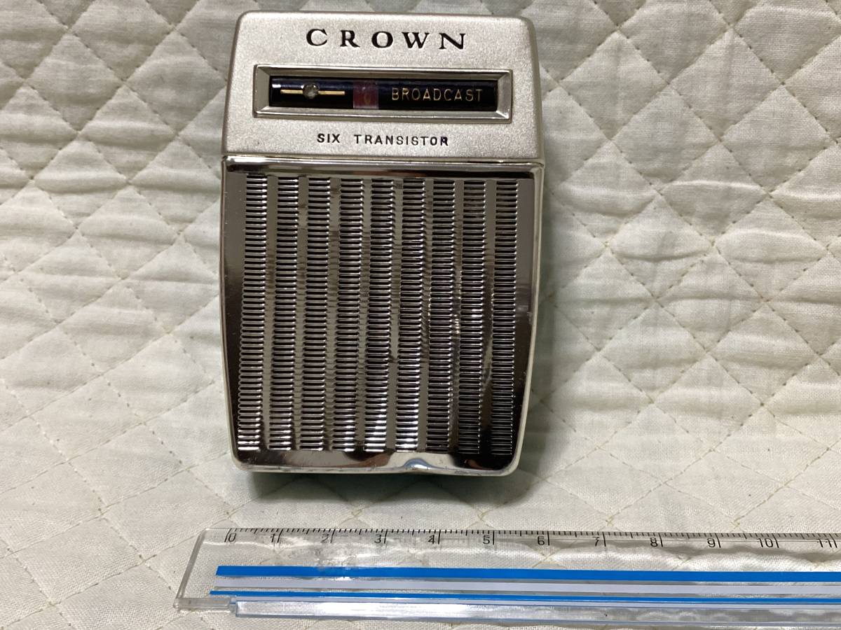 ラジオ 2点 CROWN TR-680 Columbia コロンビア クラウン  ジャンク品 レトロ 昭和 AM トランジスタラジオの画像2