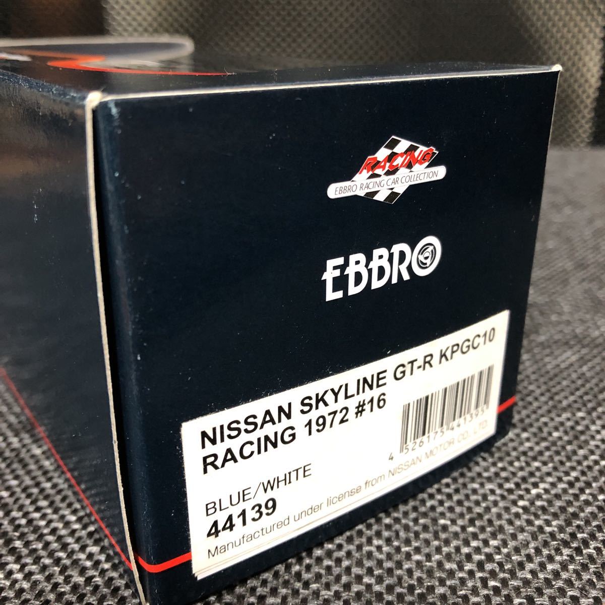 エブロ 1/43 NISSAN Skyline GT-R KPGC10 Racing 1972 Fuji ニッサン