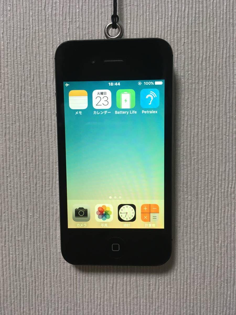 特設品　iPhone4S 32GB SoftBank 補聴アプリ搭載 即使用可(イヤホン型) 付属品全て新品(バッテリー含) サポート無料