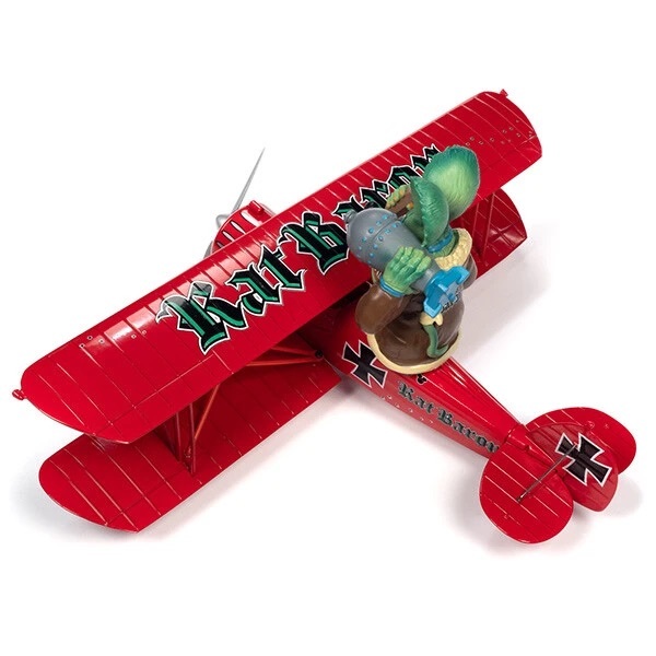 AUTO WORLD 1:30 RAT FINK 1929 WACO STRAIGHTWING RAT BARON AIRPLANE【ラットフィンク】ミニカー_画像7