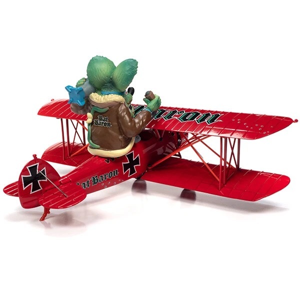 AUTO WORLD 1:30 RAT FINK 1929 WACO STRAIGHTWING RAT BARON AIRPLANE【ラットフィンク】ミニカー_画像5