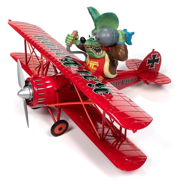 AUTO WORLD 1:30 RAT FINK 1929 WACO STRAIGHTWING RAT BARON AIRPLANE【ラットフィンク】ミニカー_画像6