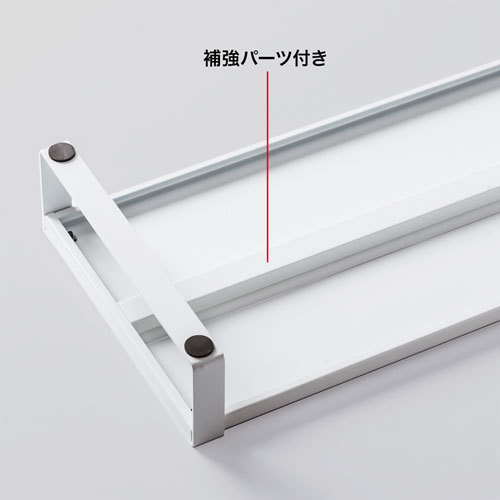 サンワサプライ スチール製机上ラック(W500) ホワイト MR-LC207WN_画像5