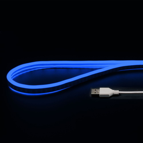 【5個セット】 日本トラストテクノロジー USBネオンチューブライト 1m ブルー NEONLT1M-BLX5_画像3