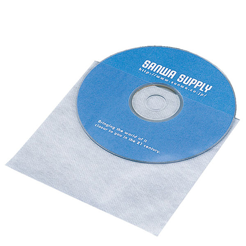 【100枚×10セット】 サンワサプライ CD・CD-R用不織布ケース FCD-F100X10_画像1